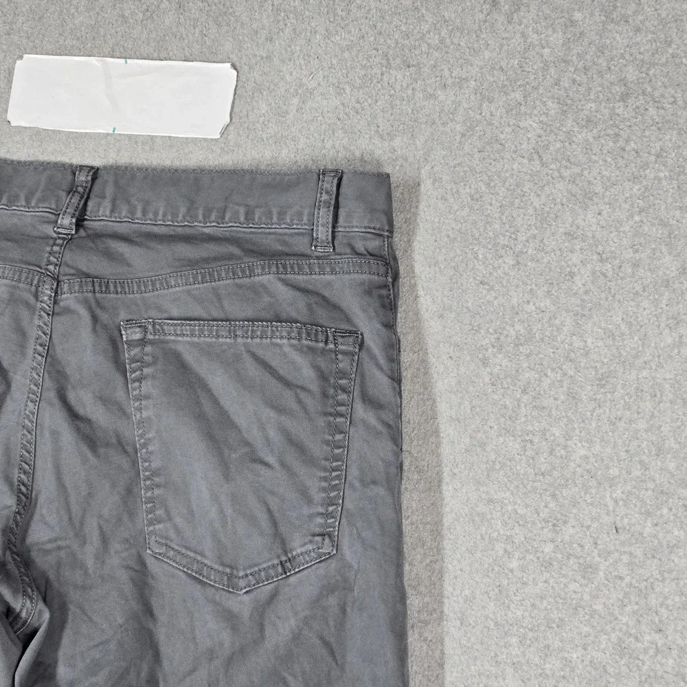 Theory Men Pants 31 Gray Chino Twill Zipper 29